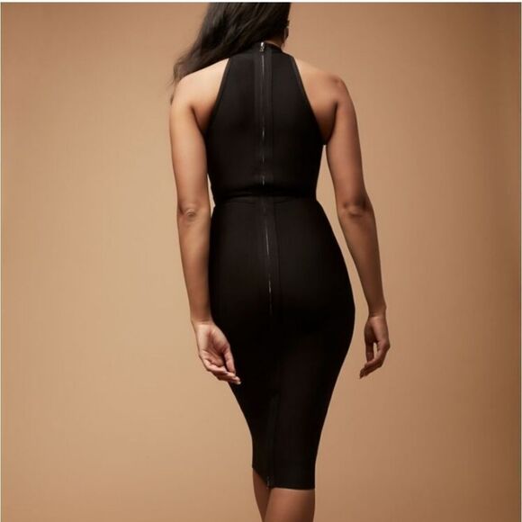 NWT Herve Leger Bandage Midi Dress Available in Black and white - Picture 2 of 6